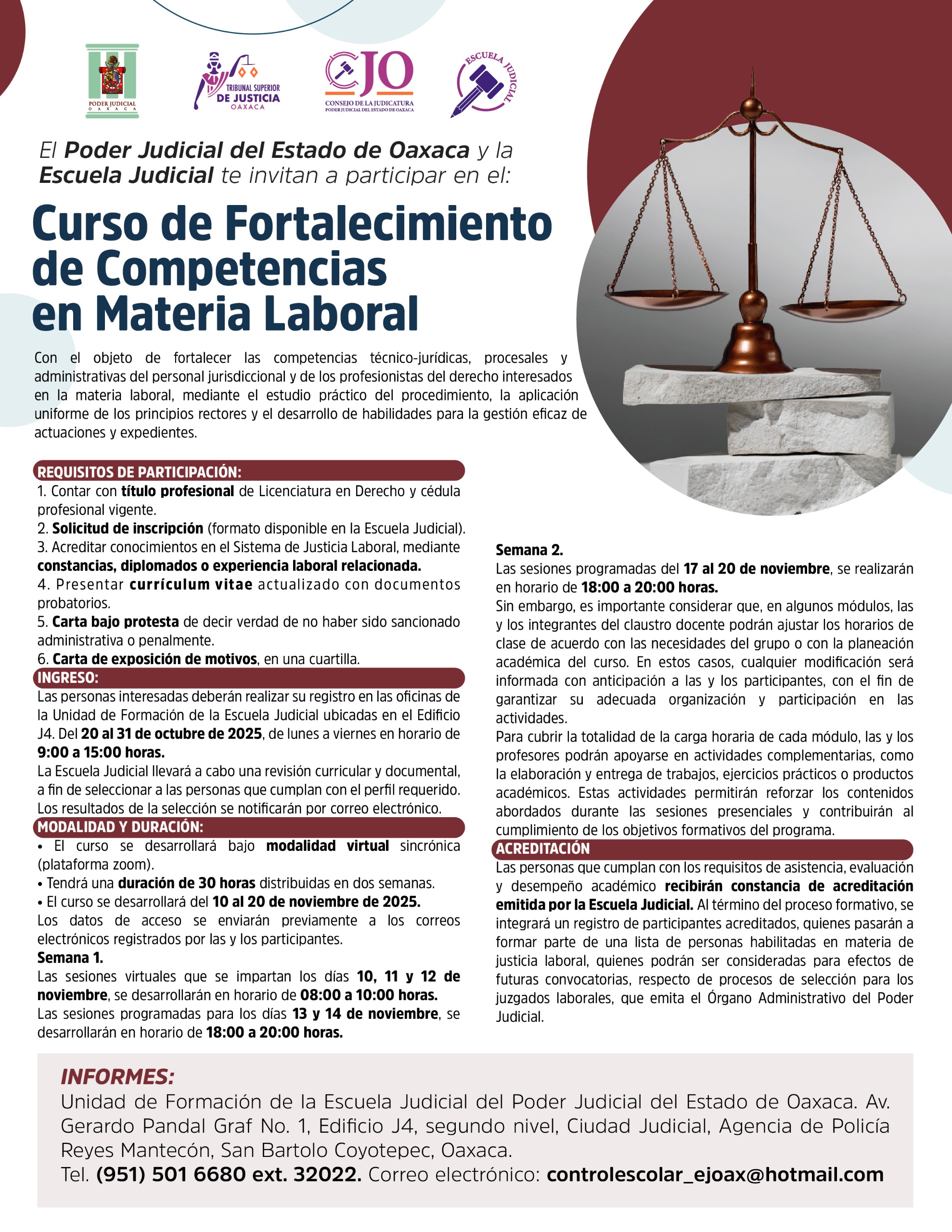 Curso de Fortalecimiento de Competencias en Materia Laboral